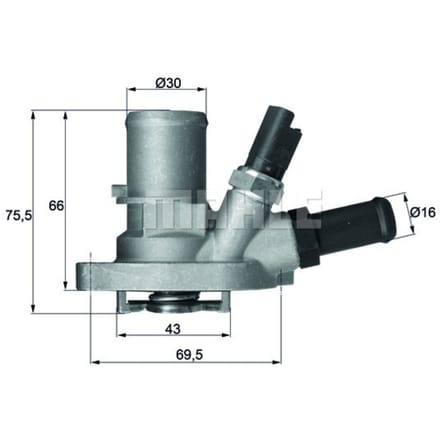 Thermostaat, koelvloeistof MAHLE TI 149 88