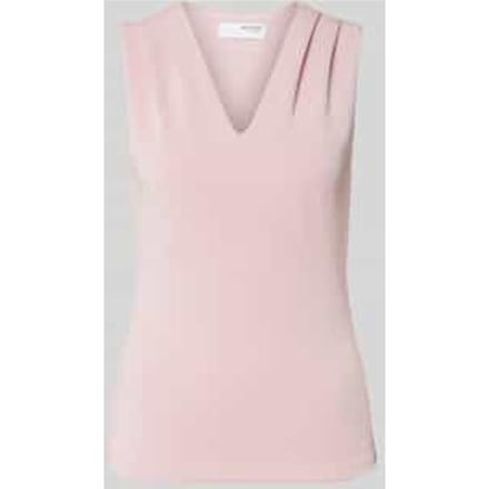 Tanktop met plooien, model 'TENNY'