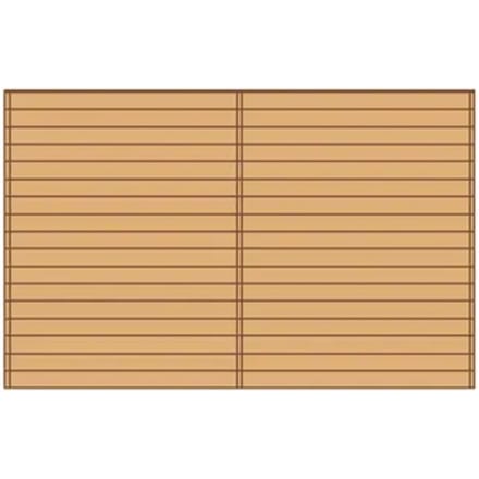 Solid Voorwand ‘s7737’ Hout 390x245cm
