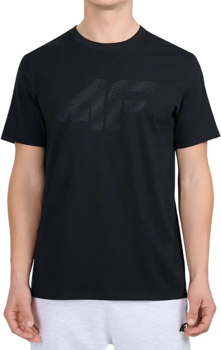 4F T-shirt Heren Zwart - Maat S