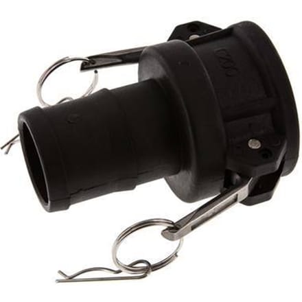 Camlock DN 50 (2'') Koppeling Polypropyleen met slangpilaar (50 mm) Type C MIL-C-27487