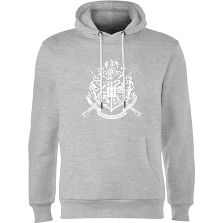 Harry Potter Hogwarts House Crest Hoodie - Grey - XXL