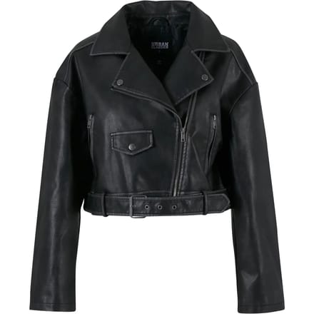 Urban Classics - Vintage Leather Jacket - XL - Zwart