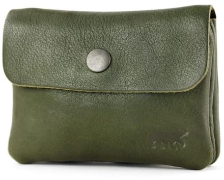 Bear Design Pietje Leren Portemonneetje - Groen