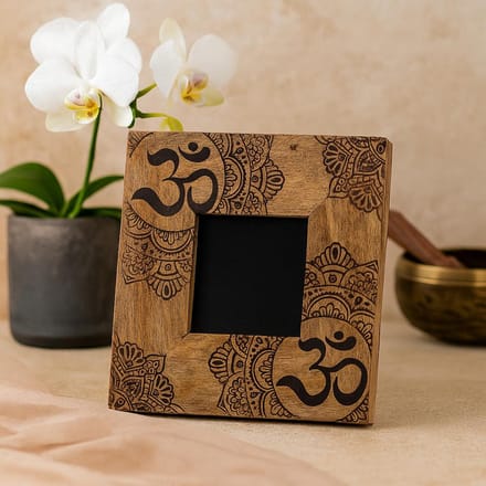 Fotolijst Mandala Mangohout zwart - 10 x 15 cm