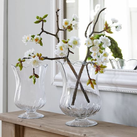 LOBERON Sierbloem set van 2 Gráda wit