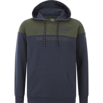 Jan Vanderstorm herren Sweatshirt - 68/70 - donkerblauw - Plus Size