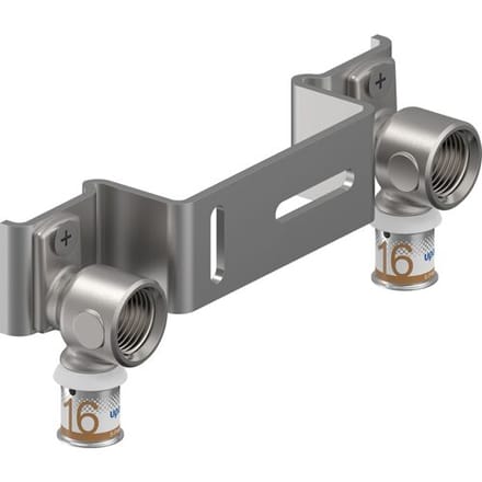 Uponor S-Press Smart Aqua muurplaatbeugel - 1/2 binnendraad x 16 x 150 mm pers