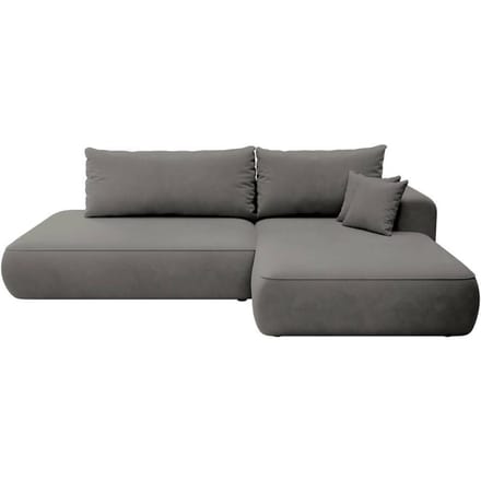 Hoekbank met slaapfunctie Fermizzi rechts chenille | Selsey Design
