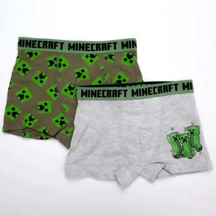Minecraft kinderboxershorts 2 stuks/pack 6 jaar