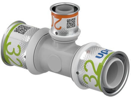 Uponor S-press Plus PSSU T-stuk - 32x20x32mm pers composiet