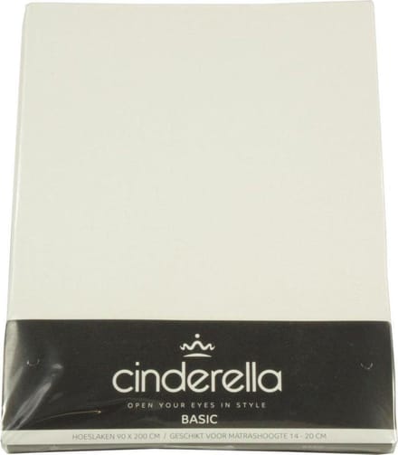 Hoeslaken Cinderella katoen naturel