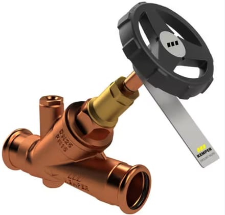 Kemper WESER Vrijstroomafsluiter - Met Mapress Persaansluiting 28mm - DN25 - Brons (Rotguss) - Afsluiter Waterleiding