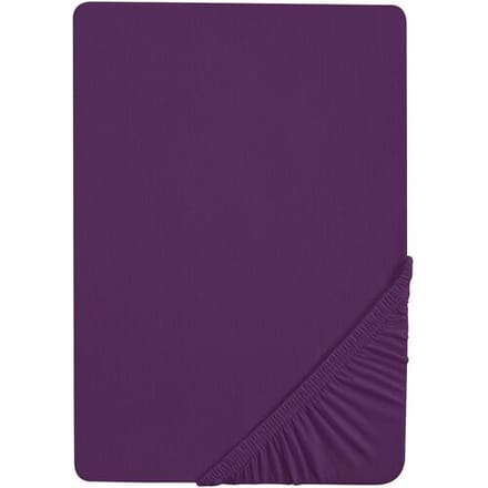 BIBERNA Jersey hoeslaken (Violet, 90-100 x 200 cm)