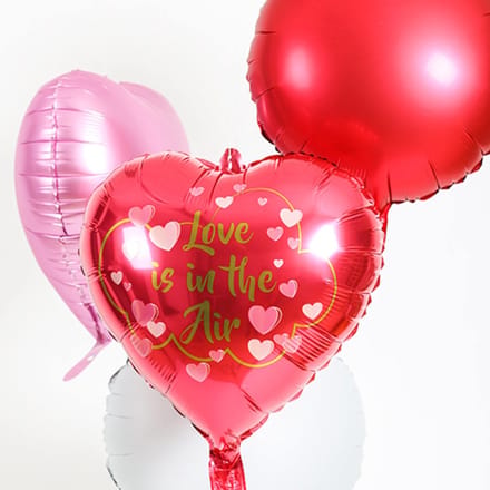 Folieballon Hartvormig Love is in the Air - 45 cm