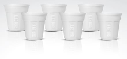 Bialetti - Espressobekers - Set van 6 - Wit