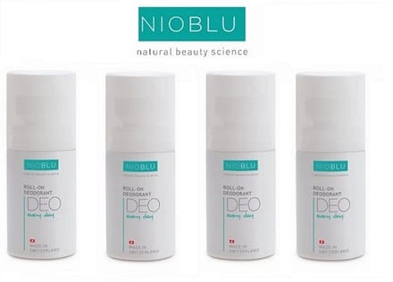 NIOBLU - Roll-on - deodorant - optimale zweet en geurbescherming - de hele dag fris - 4 stuks