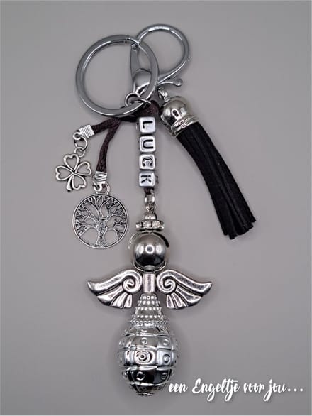 Luck sleutelhanger - Tashanger - Gelukshanger - Geluksengel - Beschermengel sleutelhanger