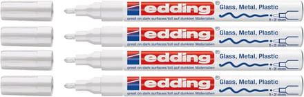 Lakmarker M punt - Creatieve stift - Decoratief schrijven - Hittebestendig tot 400°C - 1-2 MM - Wit