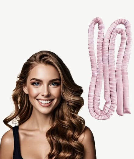 Heatless Curls - Thin Rod + 2 Gratis Scrunchies