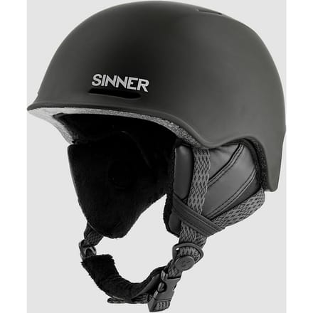 SINNER FORTUNE Unisex Skihelm - MATTE Zwart - Maat S,50-54 cm