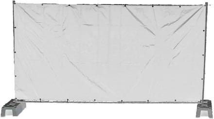 Bouwdekzeil 1.76 x 3.41 m - Windscherm en Zichtdoek voor Bouwhekken