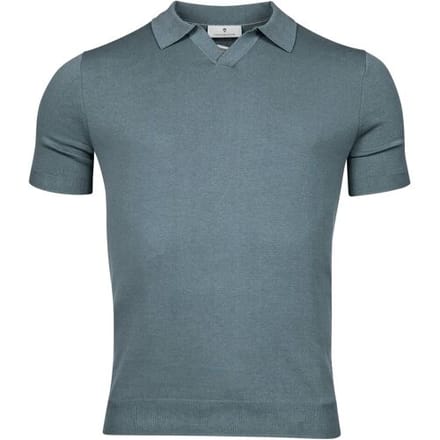 Thomas Maine Pullover Polo Single Knit Grijsblauw / male