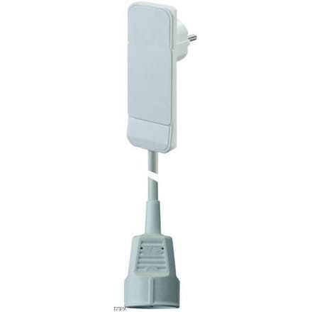 Bachmann 933.006 Stroom Verlengkabel 16 A Wit 1.50 m H05VV-F 3G 1,5 mm²