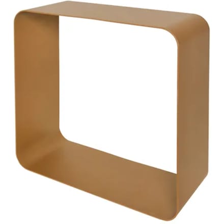 Duraline Schap Kubus Ongepolijst Messing Metaal 1,5mm 28x28x14