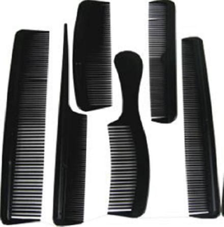 Hair Mode Kammenset 6 Delig Zwart