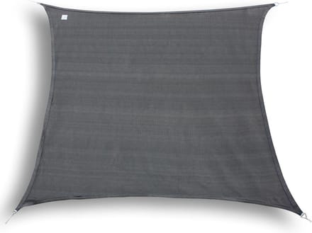hanSe® Schaduwdoek Vierkant Waterdoorlatend 4x4 m Zonnedoek Grijs