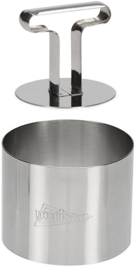 Patisse Garneerring - RVS - Ø 9 cm + Uitdrukker Ø7cm