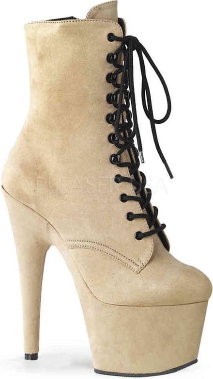 Pleaser Enkellaars -44 Shoes- ADORE-1020FS Beige