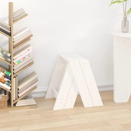 vidaXL - Krukken - 2 - st - 40x40x45 - cm - massief - grenenhout - wit