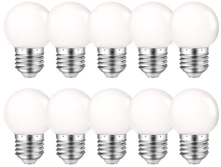 E27 LED G45 Gloeilamp Warm Wit 2700K - 10 Stuks Decoratieve Lampe