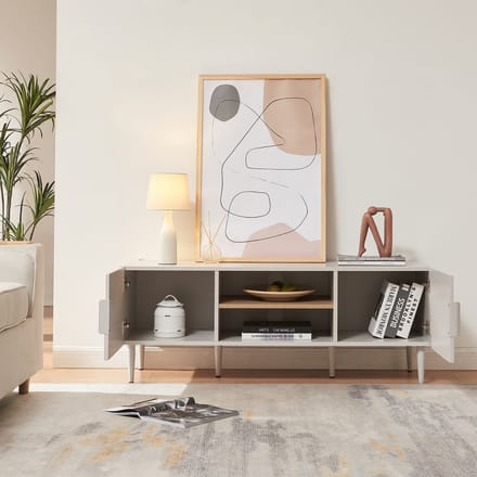 Tv-meubel Starvili 120x40x45 cm beige [en.casa]