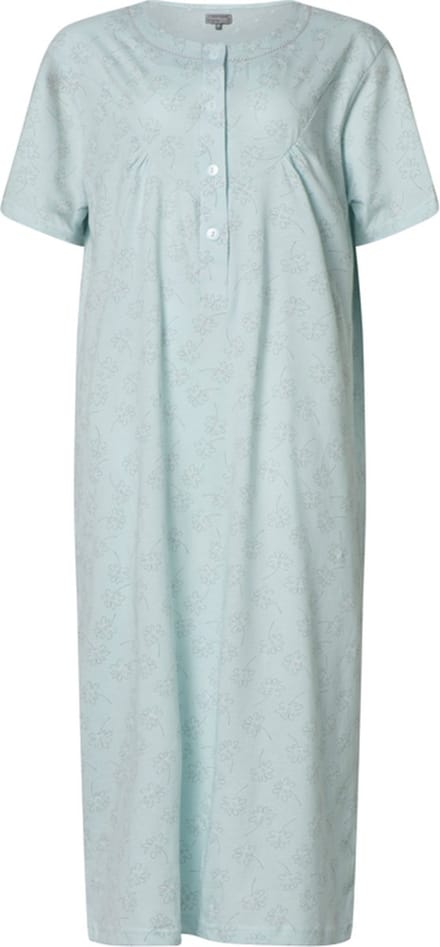 Cocodream - dames nachthemd 614624 - korte mouw - blauw - maat M