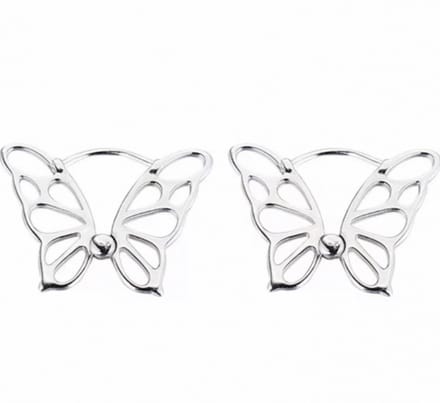 Zilver- Vlinder- oorbellen-Charme Bijoux