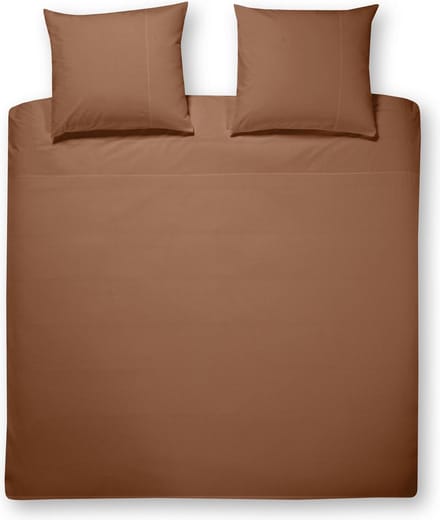 Papillon Mendoza - dekbedovertrek - eenpersoons - 140 x 200/220 - Roestbruin