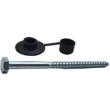 Sencys Houtdraadbout Gegalvaniseerd Met Afdekkap Zwart M7x110mm Per 10