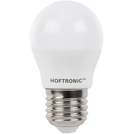HOFTRONIC E27 LED Lamp - 4,8 Watt 470 lumen - 2700K Warm wit licht - Grote fitting - Vervangt 40 Watt - G45 vorm