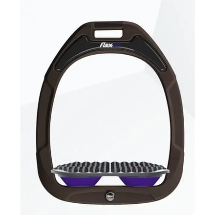 Endurance stijgbeugels Bruin/Grijs/Paars Flex-On Green Composite