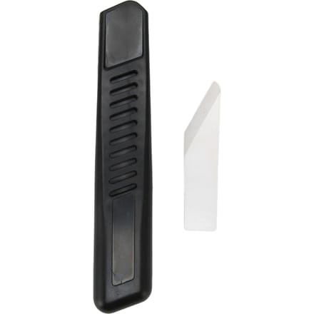 Leren Mes Keramisch Lemmet Plastic Handvat Compact Licht Duurzaam Leer Slijpmes voor Snijden black