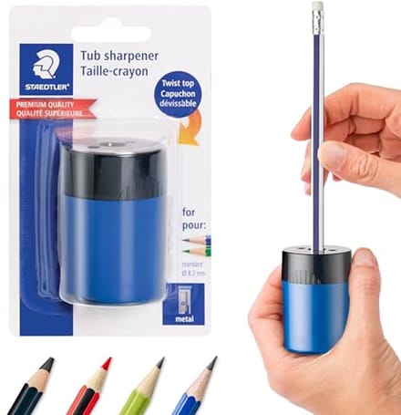 Puntenslijper met schroefdeksel - Compact & Premium Kwaliteit voor School en Kantoor