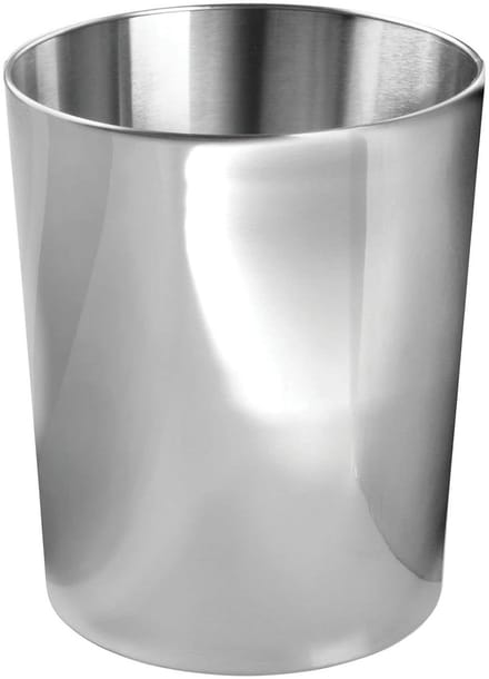 Prullenmand - Afvalbak Vuilnisbak - Afval Verzamelen - Compact Ontwerp - 203 cm diameter - Zilver