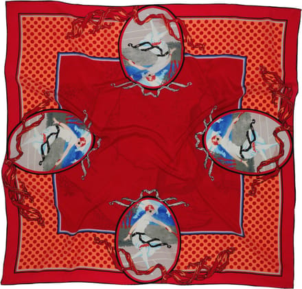 We Love Ties - Sjaals - Sjaal Tennis Game Set and Match - rood