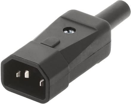 Flush-Mounted Plug Zwart voor Koud Apparaten