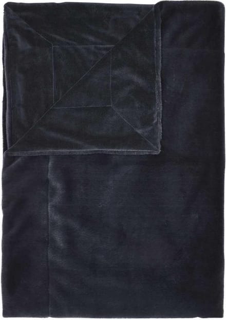 Essenza Furry Plaid Nightblue - 150x200 cm