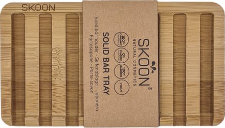 Skoon Solid bar tray - 2 bar - all bamboo 1 Set
