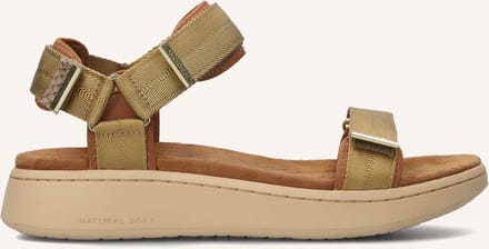 Woden Line Sandalen - Dames - Camel - Maat 39